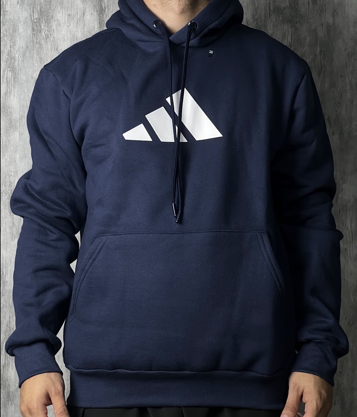 Moletom c/ capuz Adidas - Azul Marinho